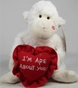 Boyds Bears Collection 82053 I m Ape About You White Ape with Kiss