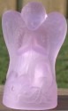 Special Sale SALEANGPearlyPinkStn Boyd's Crystal Art Glass ANG Pearly Pink Satin Wing Blemish 