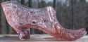 Boyd's Crystal Art Glass BOWLightRose Bow Slipper Light Rose