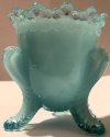 Boyd's Crystal Art Glass FMNBlueVariant Forget Me Not Toothpick Holder Blue Variant