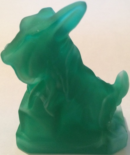 Special Sale BYDJBKeyLimeStn Boyd's Crystal Art Glass JB JB Scottie Dog Key Lime Satin