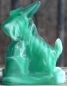 Boyd's Crystal Art Glass BYDJBKeyLimeStn JB Scottie Dog Key Lime Satin