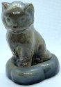 Special Sale SALEMCKRoyaltySlagonBase Boyd's Crystal Art Glass MCK Miss Cotton Kitten on Base Royalty Slag