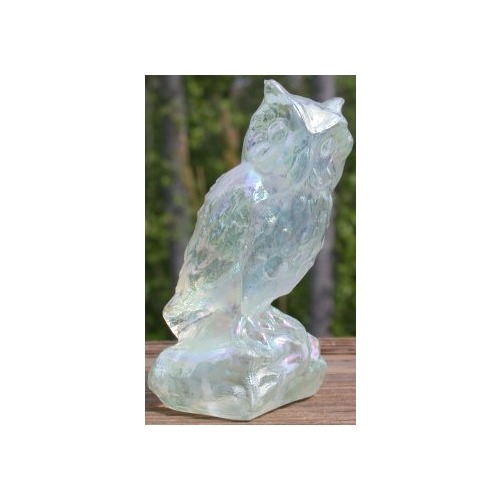 Special Sale BYDOWLMarchCarn Boyd's Crystal Art Glass OWL Owl March Carnival