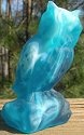 Boyd's Crystal Art Glass BYDOWLBlueberrySwirlStn Owl Blueberry Swirl Satin