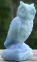 Boyd's Crystal Art Glass BYDOWLColonialBlueStn Owl Colonial Blue Satin