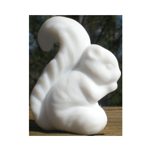Boyd's Crystal Art Glass BYDSSSugarStn White Sammy Squirrel Sugar White Milk Frosted Glass
