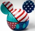 Britto Disney 4021839 Mickey Ears Box Patriotic Covered Box