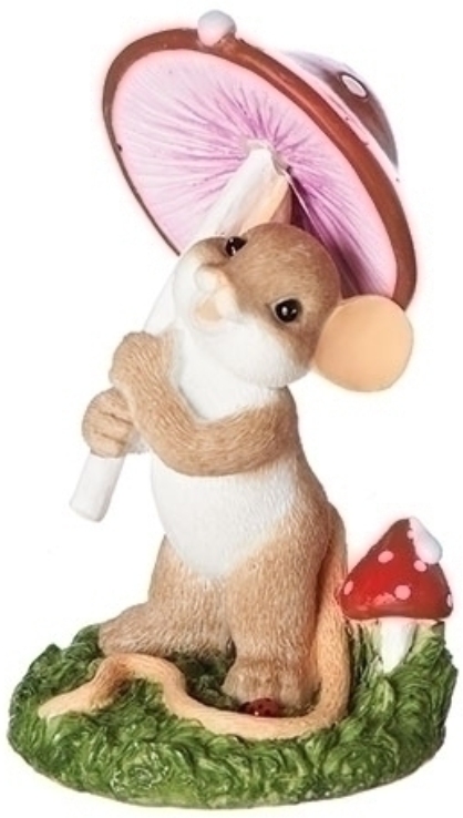 Charming Tails 12295 This is Great Wetter For Growing Mouse Figurine
