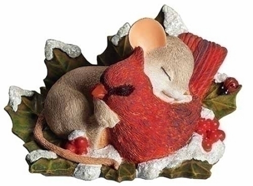Charming Tails 135561 30th Anniversary Mouse & Cardinal Figurine