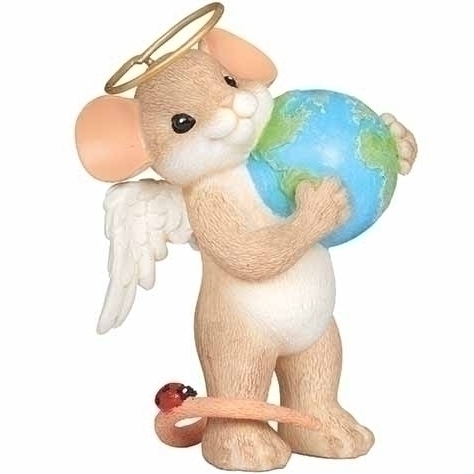 Charming Tails 17501 Have Faith Angel Mouse Figurine