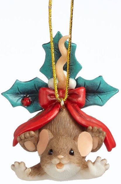 Charming Tails 4041170 Hanging Holly Ornament
