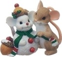 Charming Tails 130444 It's Perfect Time to Make Friends with Snowman Friend Figurine