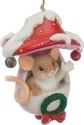 Charming Tails 130451 Mouse in Mushroom Ornament