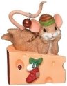 Charming Tails 132101 Waiting Up for Santa Cheese Wedge Figurine