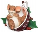 Charming Tails 132104 Drink in All the Joys - Mouse In Egg Nog Cup