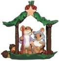 Charming Tails 132105 In Honor of a Miracle Mouse Figurine Holy Family