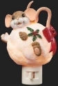 Charming Tails 135563 Snowball Mouse Nightlight