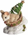 Charming Tails 135565 Sledding Mouse Figurine