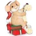 Charming Tails 136045N Mouse Reading Christmas List Figurine