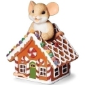 Charming Tails 136047 Mouse on Gingerbread House Figurine