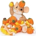 Charming Tails 139695N Mouse Sitting in Candy Figurine