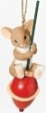 Charming Tails 30384 Mouse On Xmas Bulb Ornament