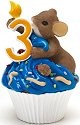 Charming Tails 4020633 Mouse Birthday 3 Cupcake Figurine