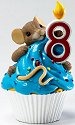 Charming Tails 4020638 Mouse Birthday 8 Cupcake Figurine