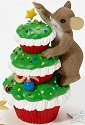 Charming Tails 4023663 Merry Christmas Cupcake Figurine