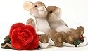 Charming Tails 4025967 A Beautiful Rose For a Beautiful Love Figurine