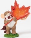 Charming Tails 4041167 Holding Maple Leaf