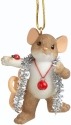 Charming Tails 4041175 Wrapped In Tinsel Ornament