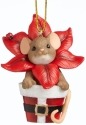 Charming Tails 4041176 Poinsettia Planter Ornament