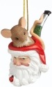 Charming Tails 4041177 Sitting In Santa Pipe Ornament
