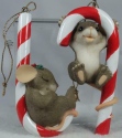 Charming Tails 86106 Candy Cane Set Of 2 Ornaments