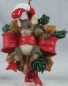 Charming Tails 89113 Yule Tied Sweetie Ornament