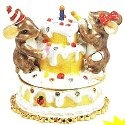 Charming Tails 89217 Treasures Birthday Cake