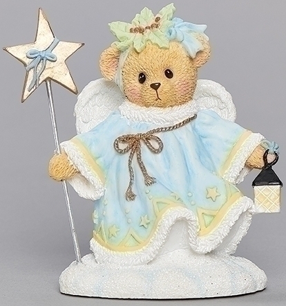 Cherished Teddies 133480 Angela Bear Snow Angel Bear Figurine