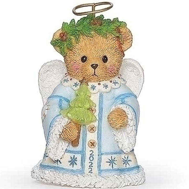 Special Sale SALE135571 Cherished Teddies 135571 Annual Angel Bell Ornament Dated 2022 Christmas Bear