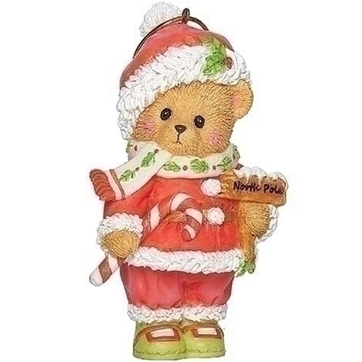Cherished Teddies 135573N 2022 Bear in Santa Suit Ornament