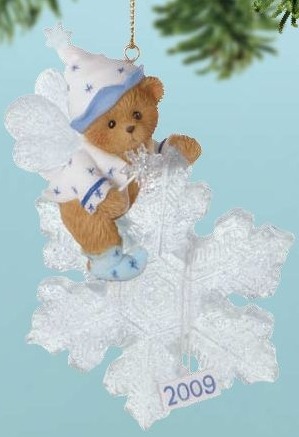 Cherished Teddies 4013434 May Your Holidays Sparkle 2009 Dated Ornament