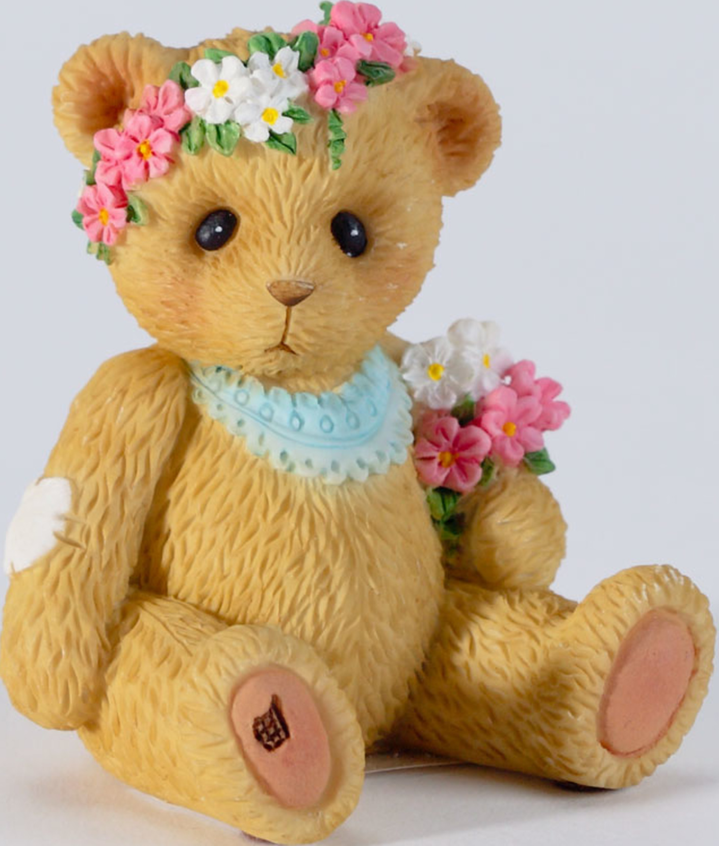 Cherished Teddies 4027225 Mini Bear Flower Figurine