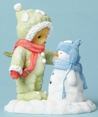 Cherished Teddies 4053450 Bear with Snowman Dated Figurine