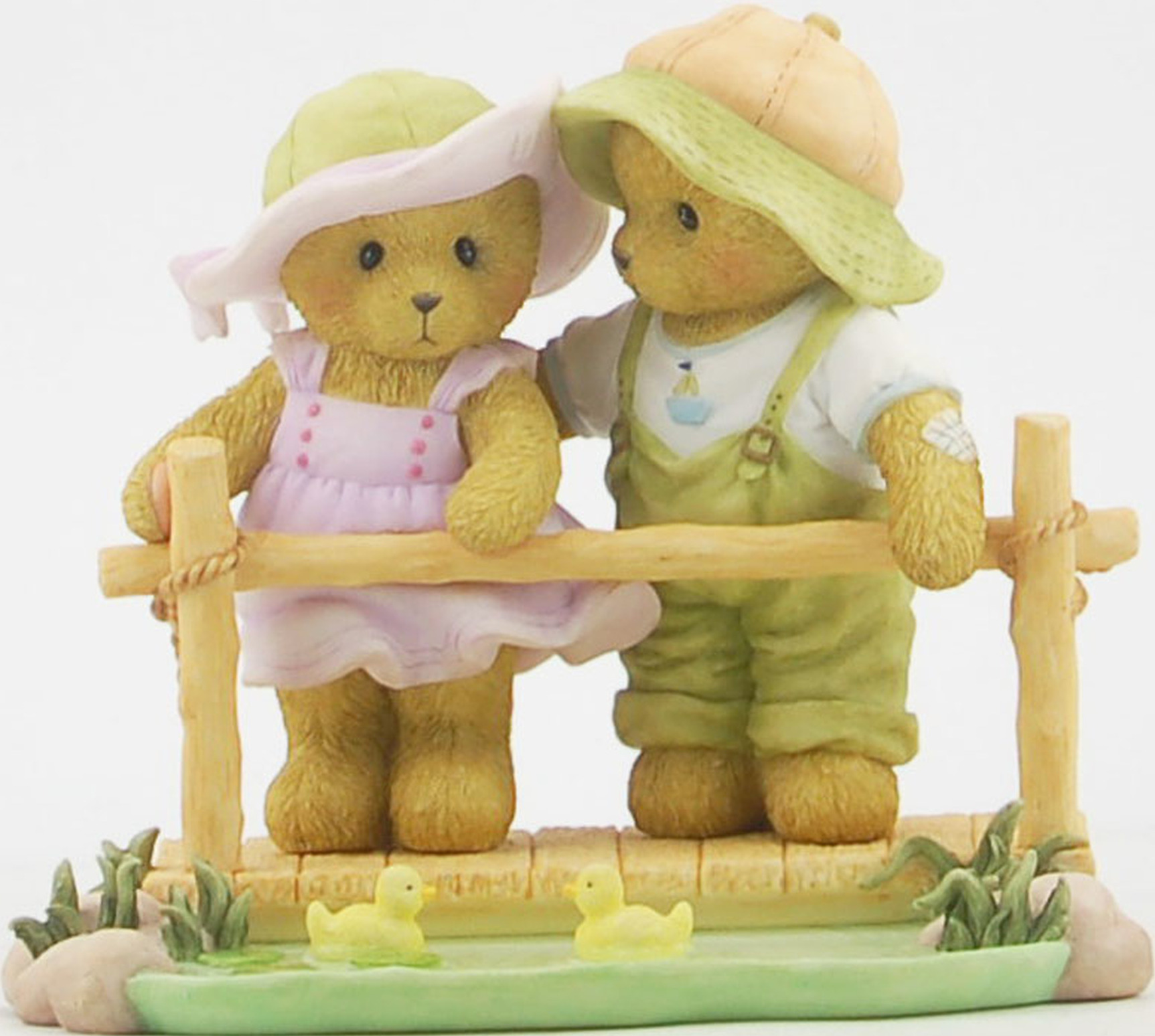 Cherished Teddies CT1303X MOF Bears On Bridge Figurine