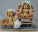 Cherished Teddies 128031 Priscilla Greta Our Hearts 2 Piece Set LE