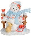 Cherished Teddies 132074 Snowbear Snowman Bear Figurine