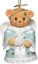 Cherished Teddies 132842 Annual Angel Bell Ornament Dated 2019 Christmas Bear