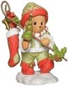 Cherished Teddies 132850 Peter Elf Figurine w Holly