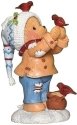 Cherished Teddies 132852 Buddy Christmas Figurine w Bird